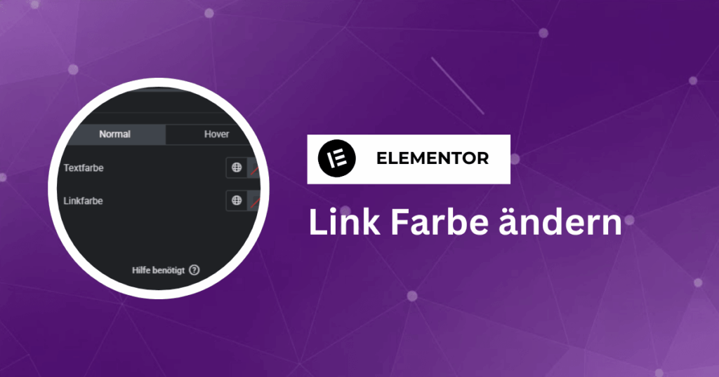 Tutorial Cover - Elementor Link Farbe ändern