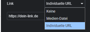 Link-Typ im Elementor Bild-Widget zwischen individueller URL und Medien-Datei wählen