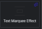 Widget Text Marquee Effect