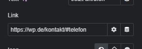Elementor Anker-Link zu einer anderen Seite mit URL und #anker erstellen